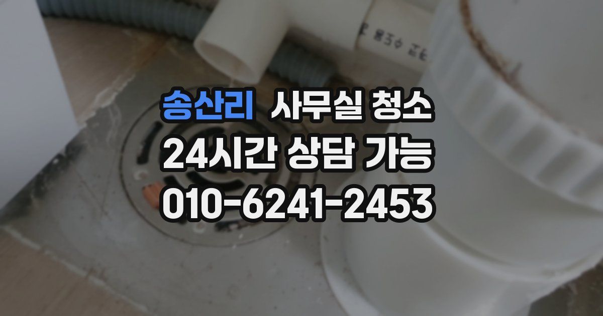 송산리 사무실 청소