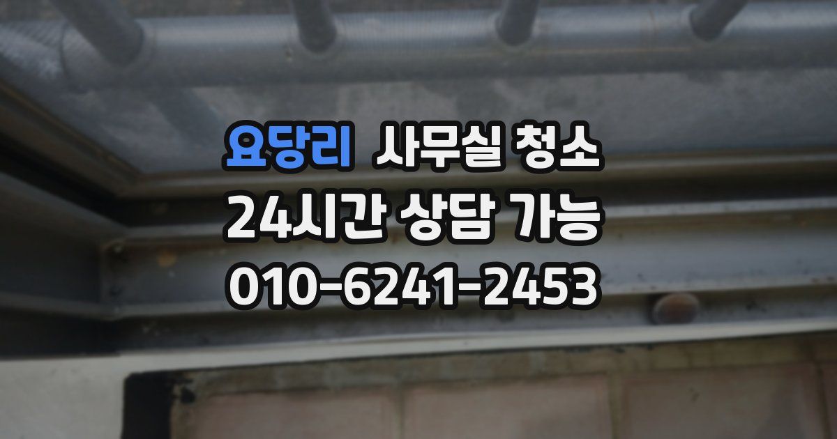 요당리 사무실 청소