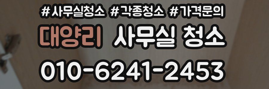 대양리 사무실 청소