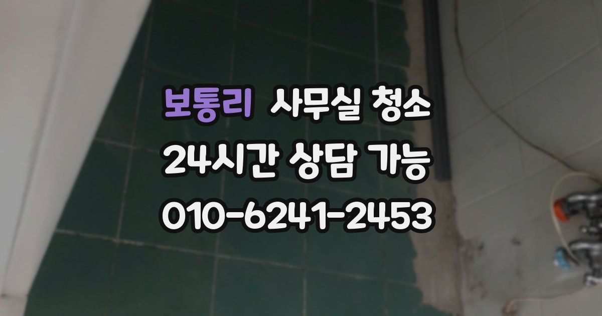 보통리 사무실 청소