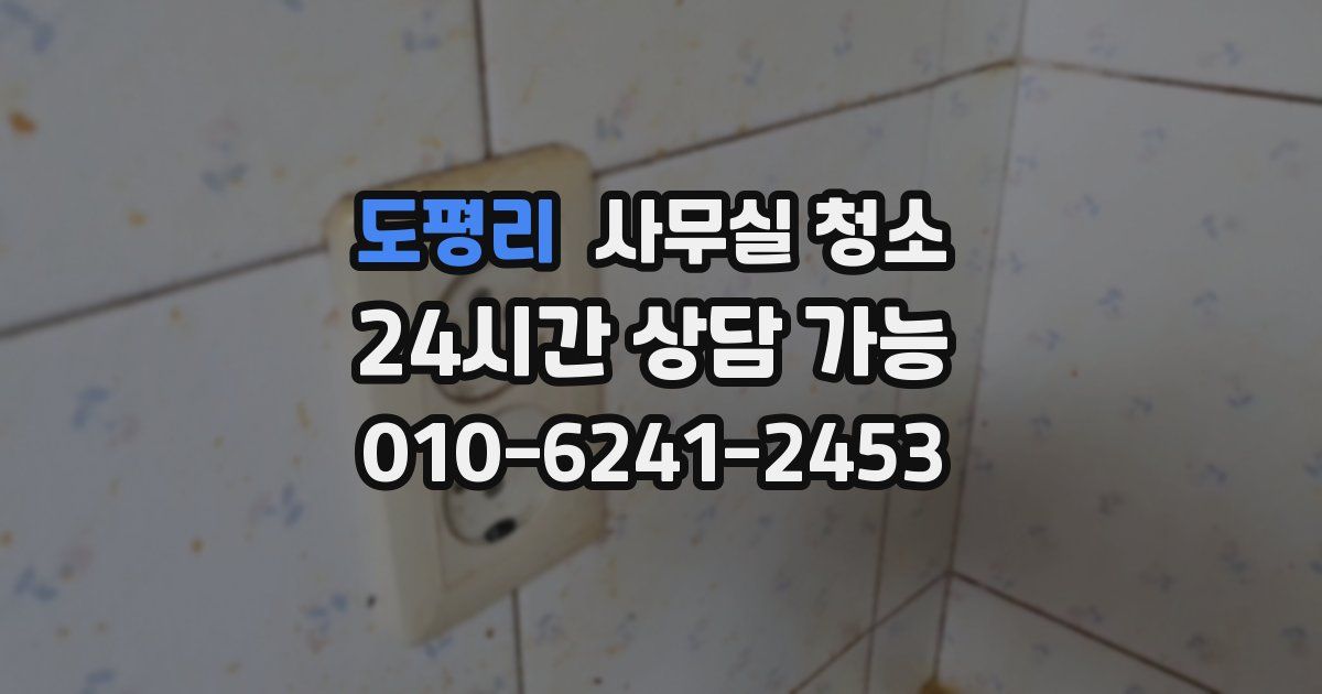 도평리 사무실 청소