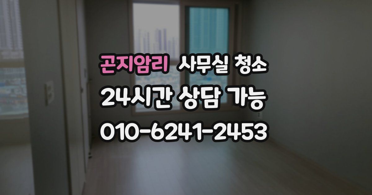 곤지암리 사무실 청소