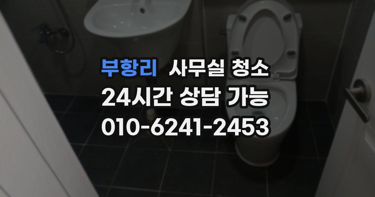 부항리 사무실 청소