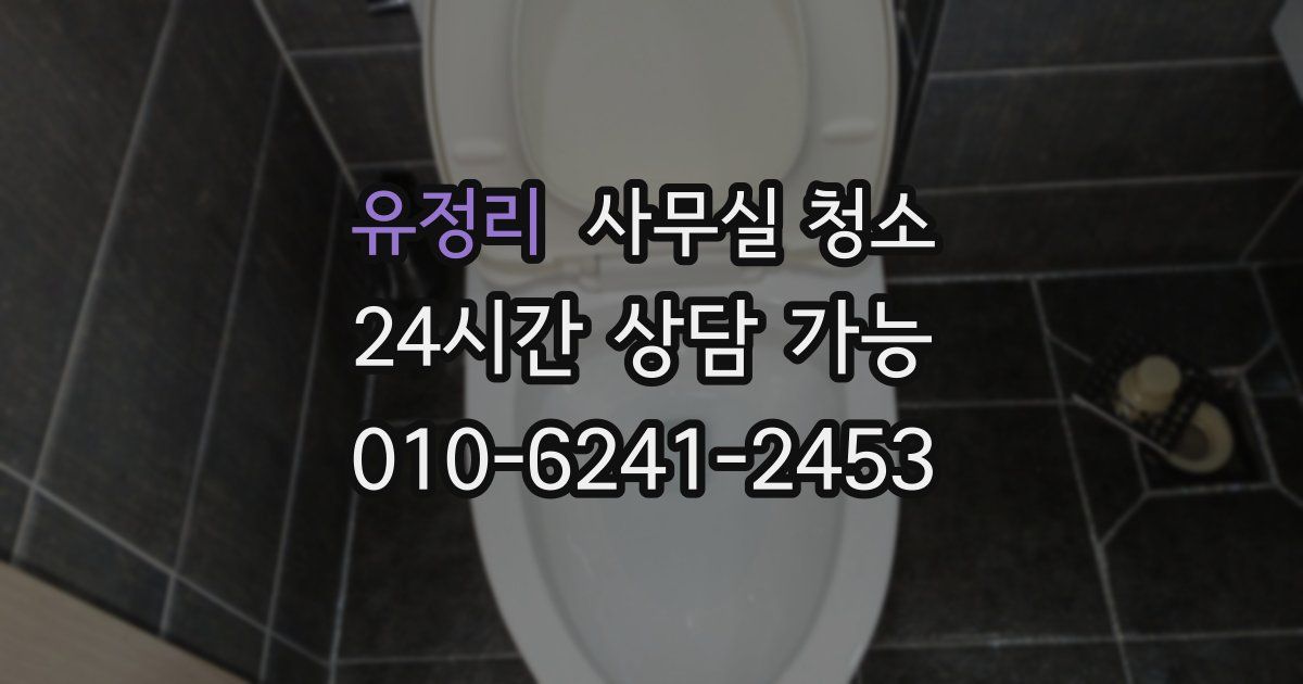 유정리 사무실 청소
