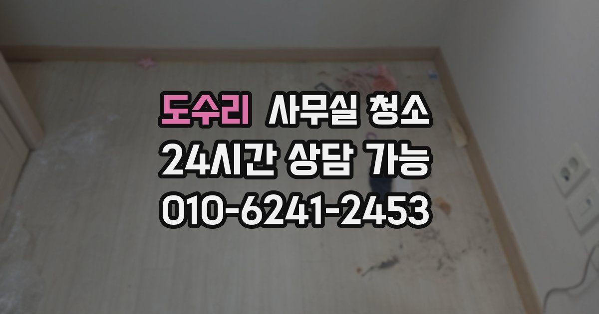 도수리 사무실 청소
