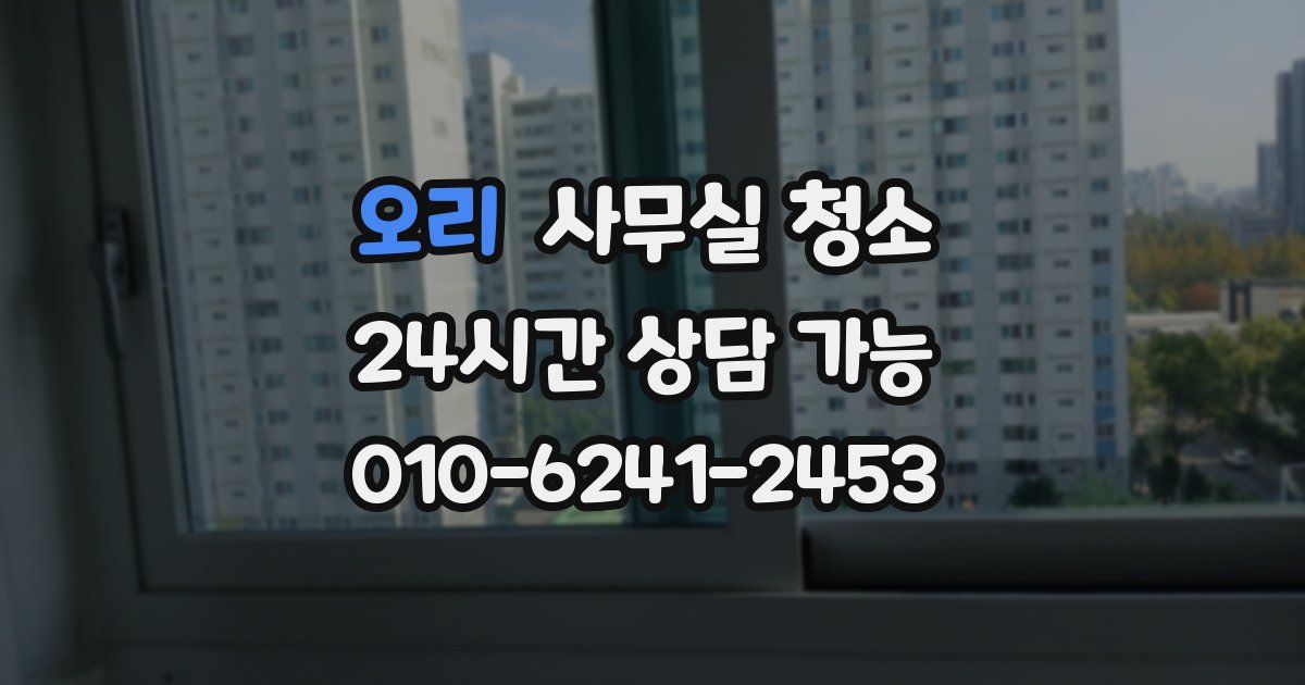 오리 사무실 청소