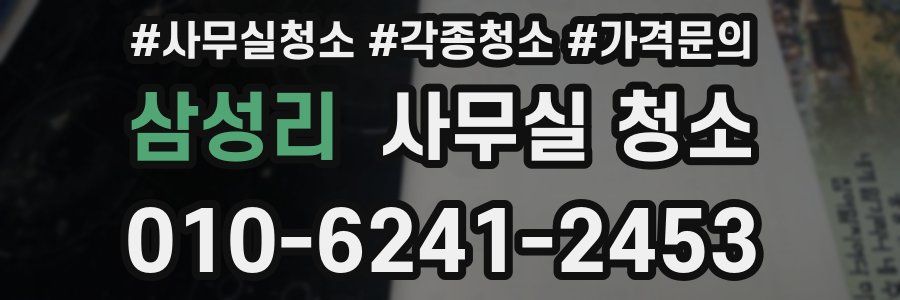 삼성리 사무실 청소