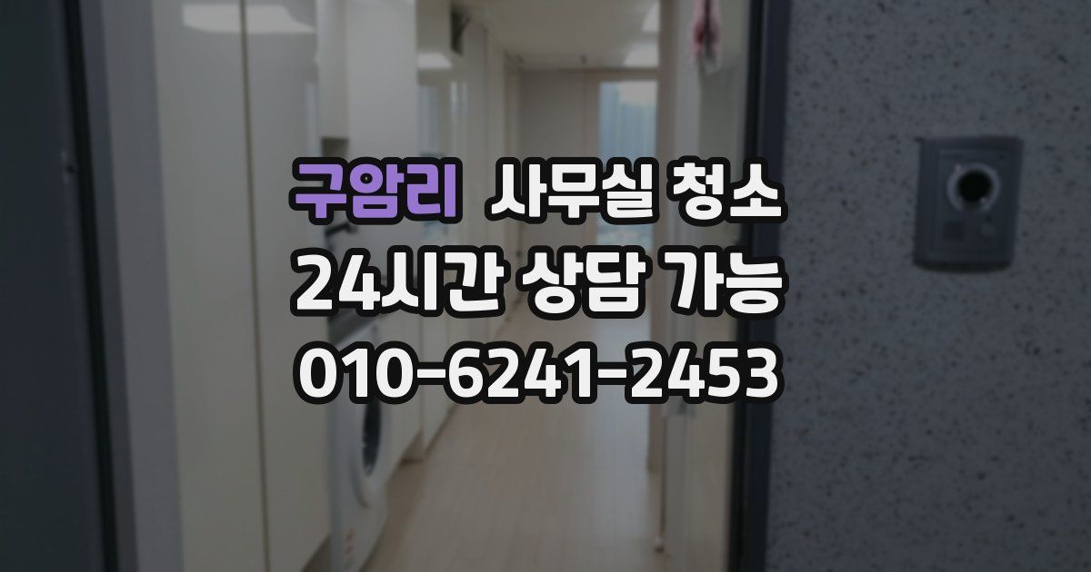 구암리 사무실 청소