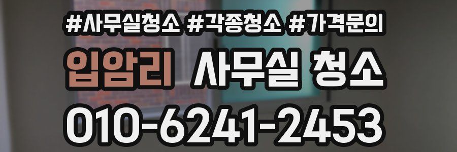 입암리 사무실 청소