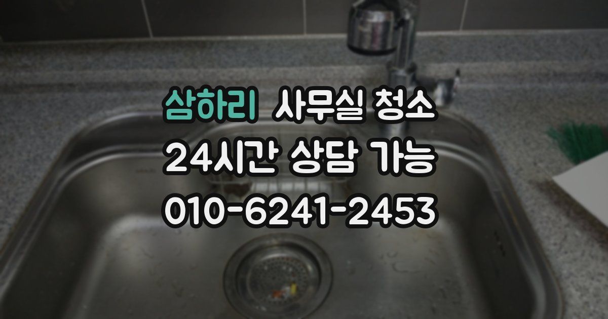 삼하리 사무실 청소