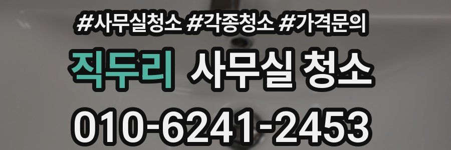 직두리 사무실 청소