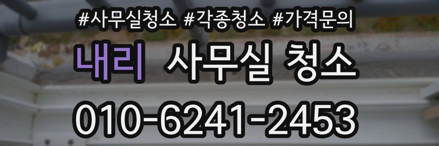 내리 사무실 청소