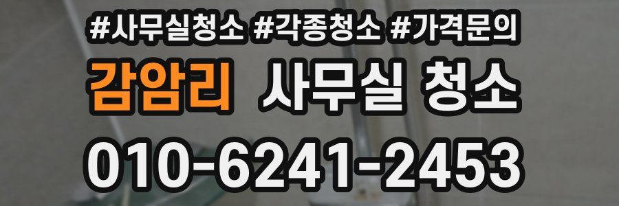 감암리 사무실 청소