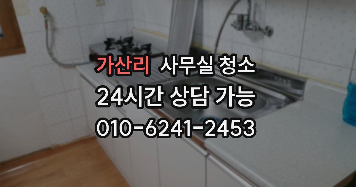 가산리 사무실 청소