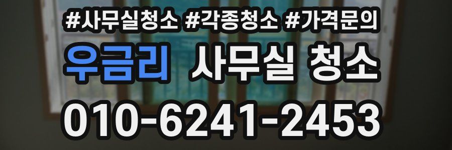 우금리 사무실 청소