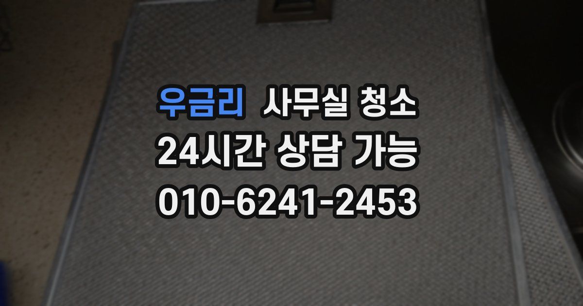 우금리 사무실 청소