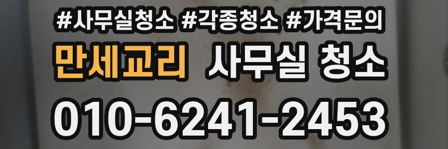 만세교리 사무실 청소