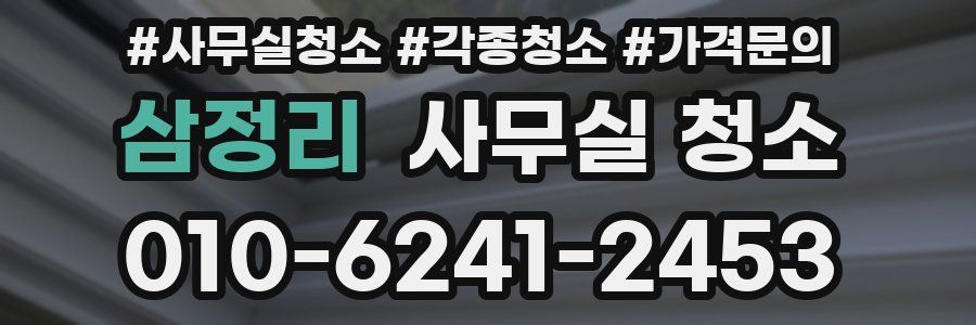 삼정리 사무실 청소
