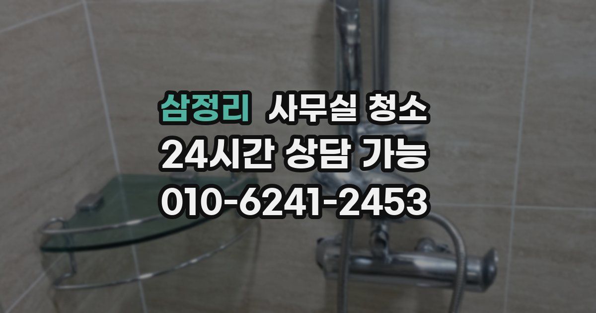 삼정리 사무실 청소