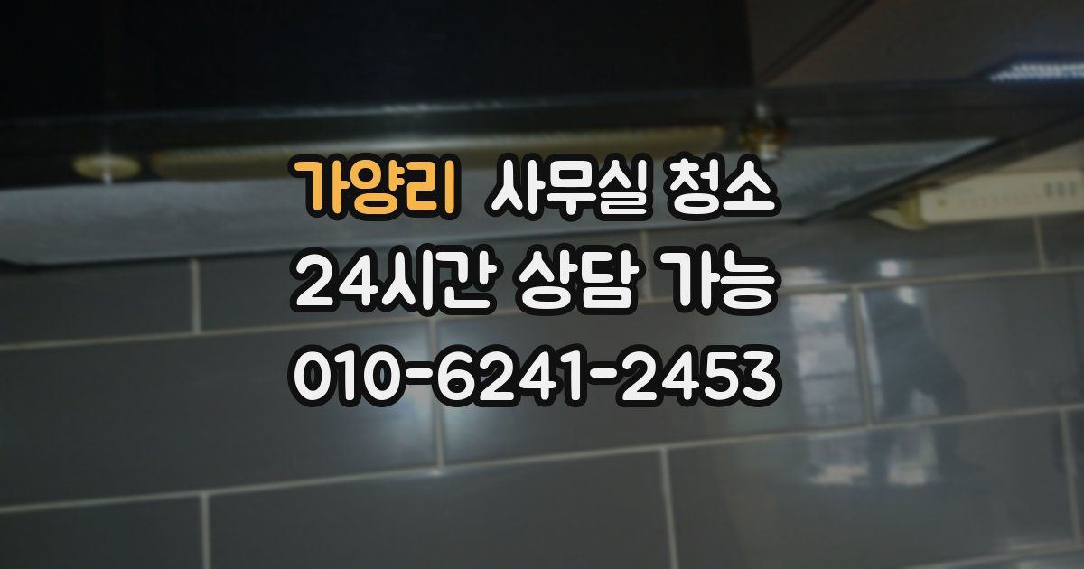 가양리 사무실 청소