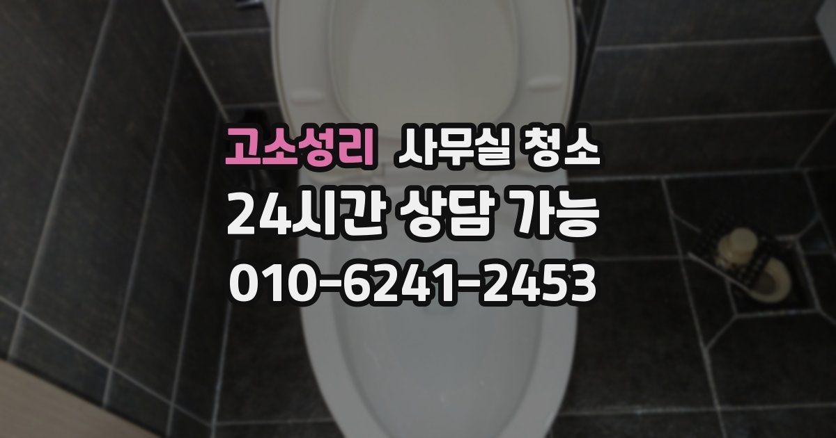 고소성리 사무실 청소