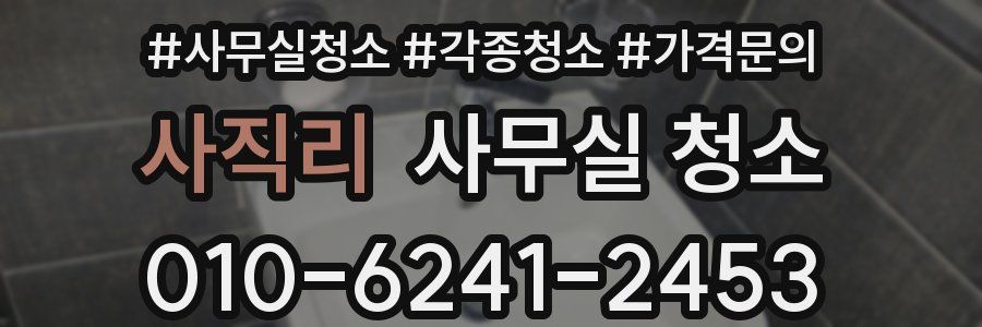 사직리 사무실 청소