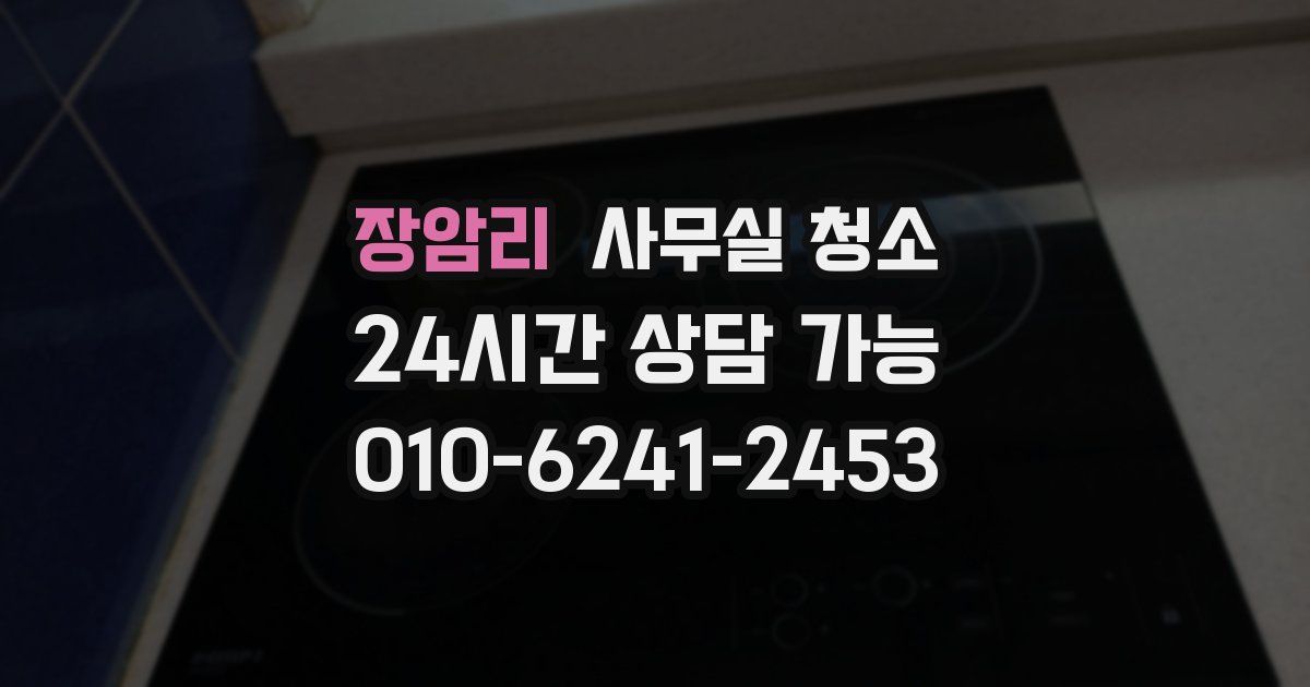 장암리 사무실 청소