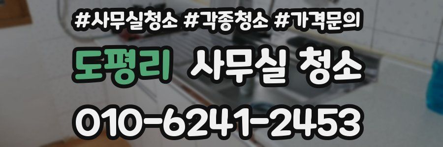 도평리 사무실 청소