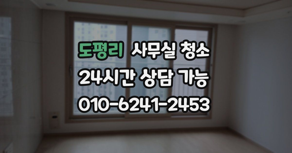 도평리 사무실 청소