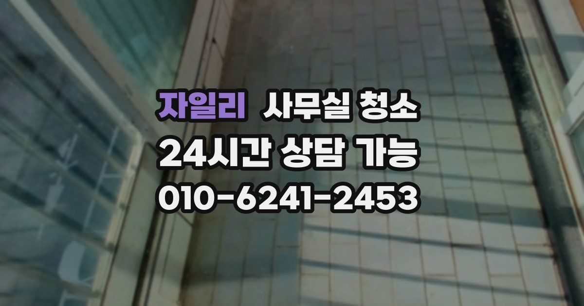 자일리 사무실 청소