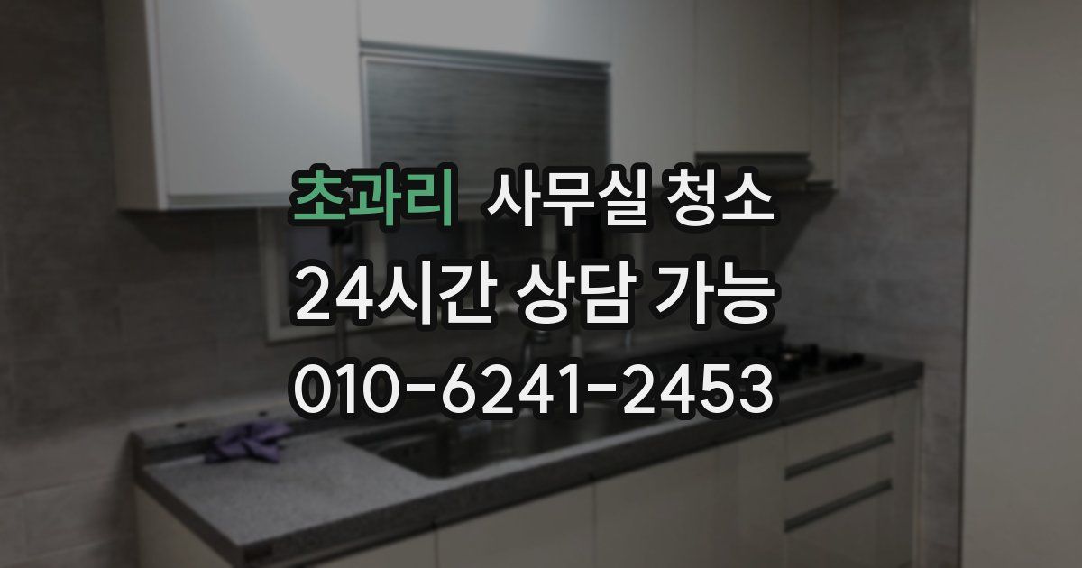 초과리 사무실 청소