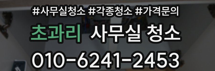 초과리 사무실 청소