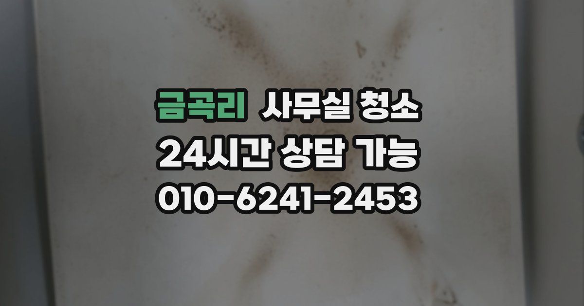 금곡리 사무실 청소