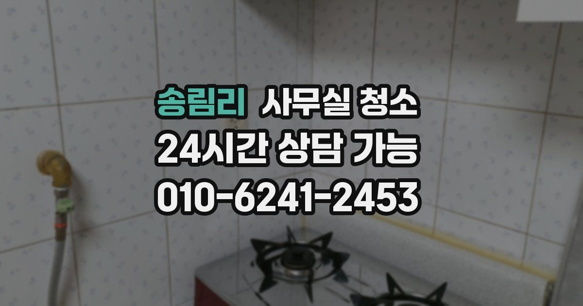 송림리 사무실 청소