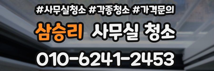 삼승리 사무실 청소