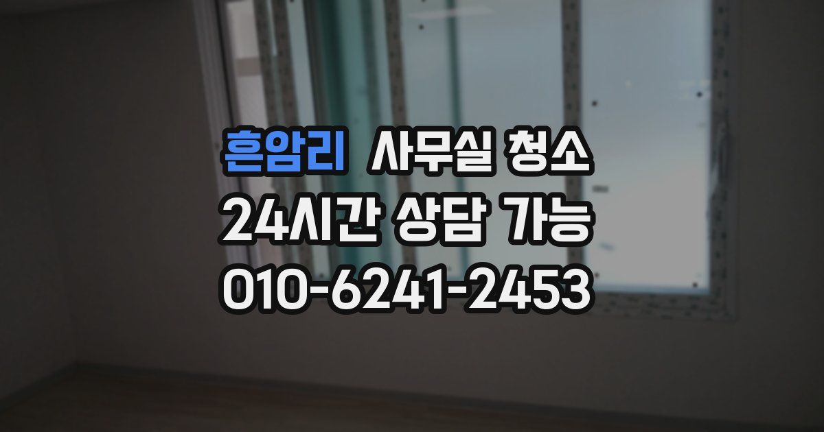 흔암리 사무실 청소