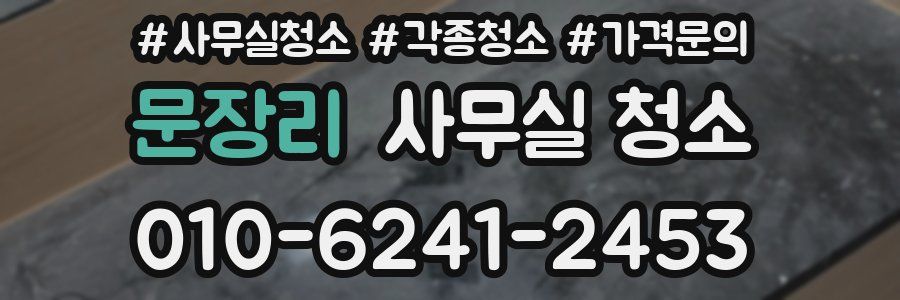 문장리 사무실 청소