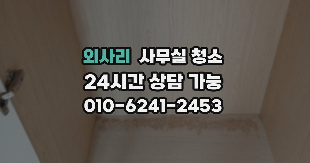 외사리 사무실 청소