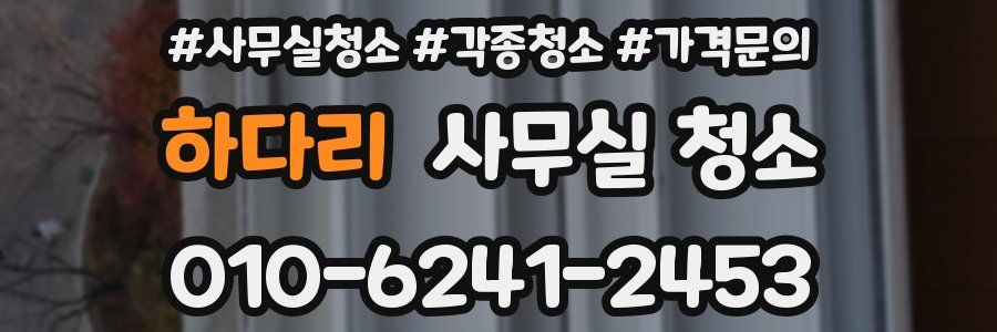 하다리 사무실 청소