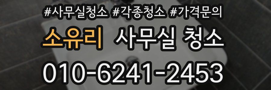 소유리 사무실 청소