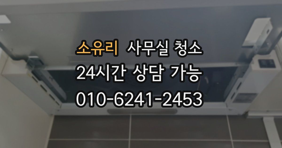 소유리 사무실 청소
