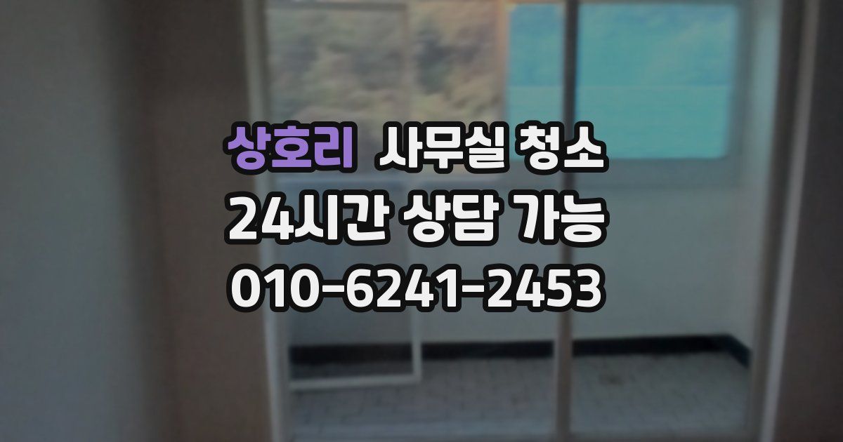 상호리 사무실 청소