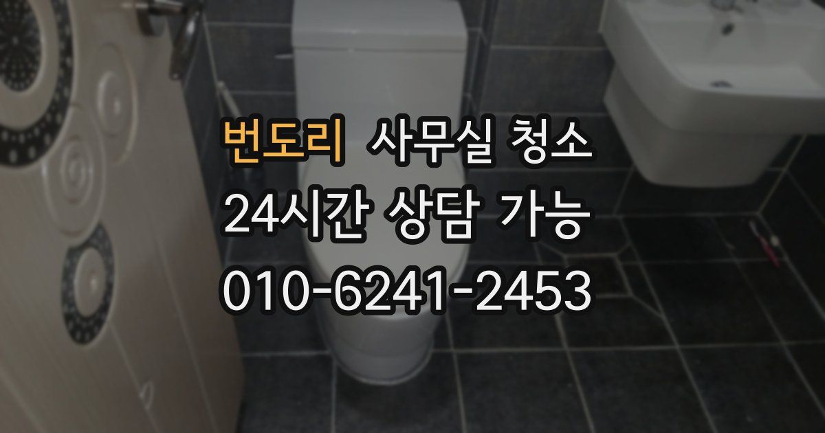 번도리 사무실 청소