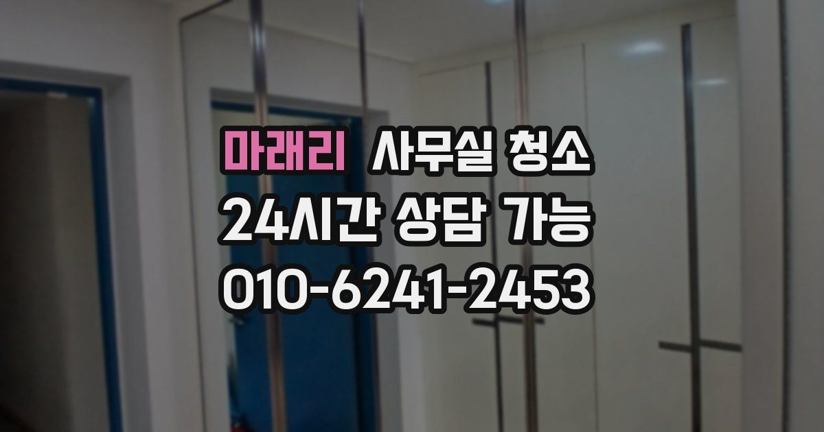 마래리 사무실 청소
