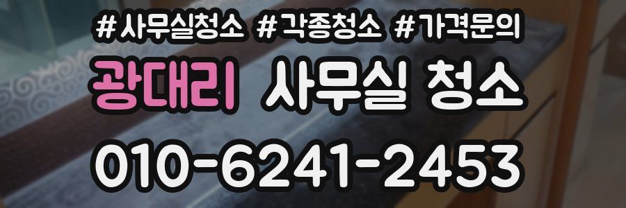 광대리 사무실 청소