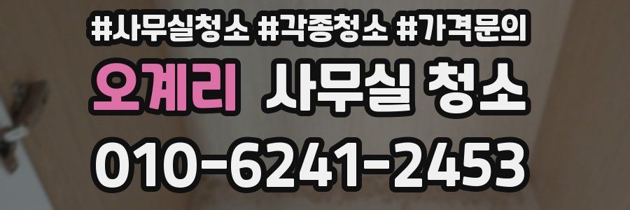 오계리 사무실 청소