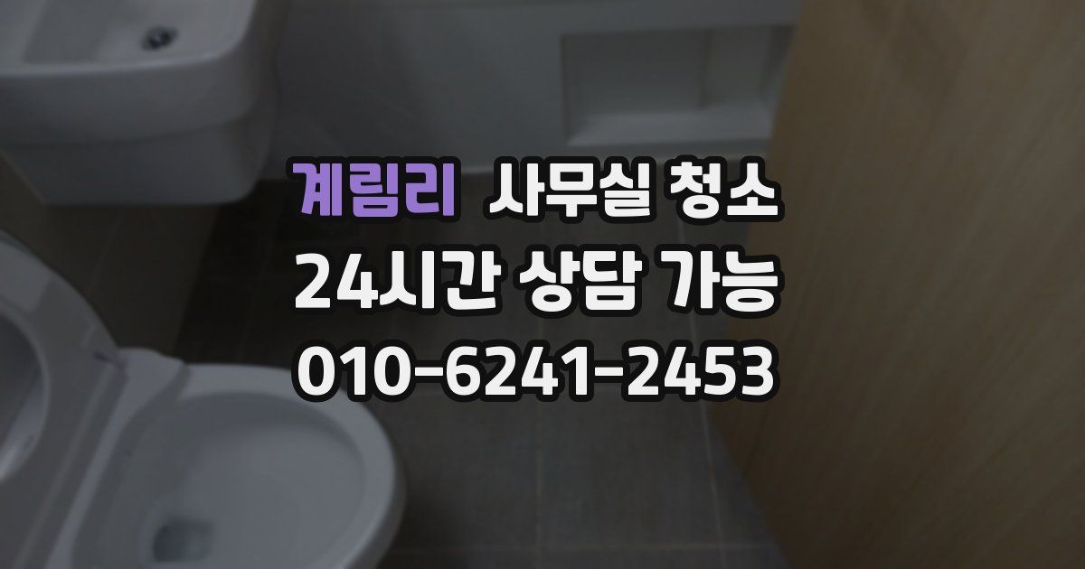 계림리 사무실 청소