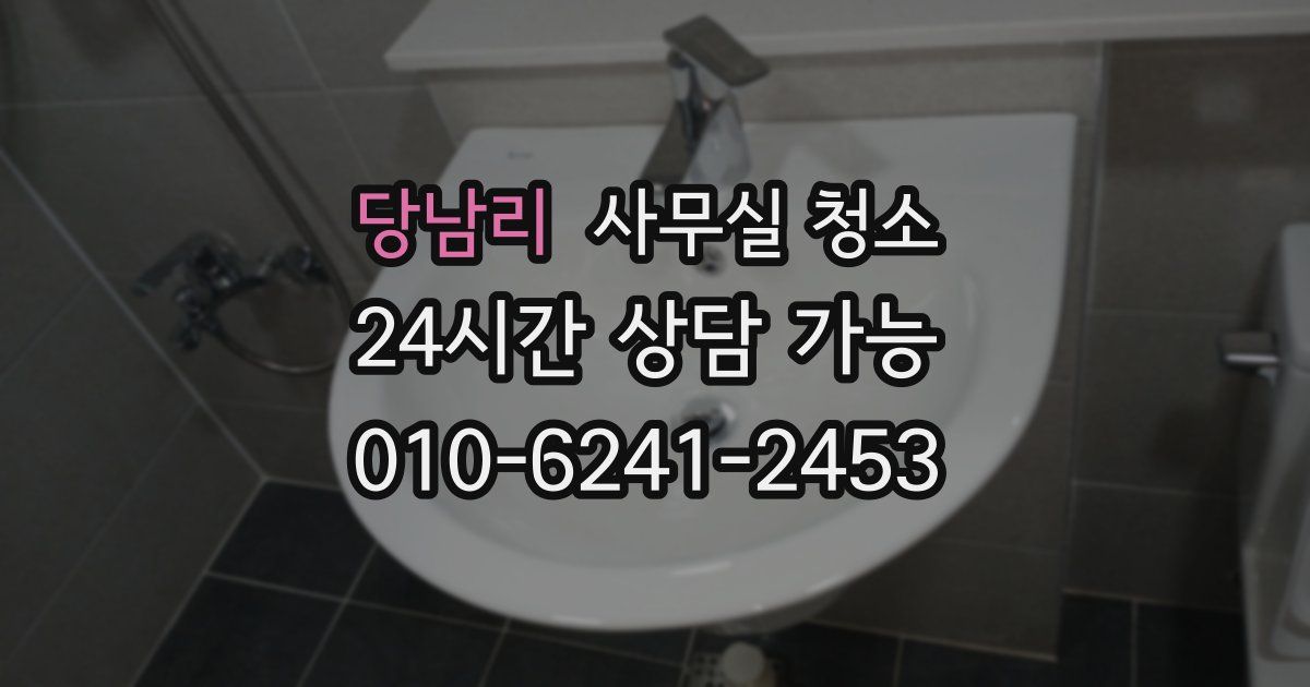 당남리 사무실 청소