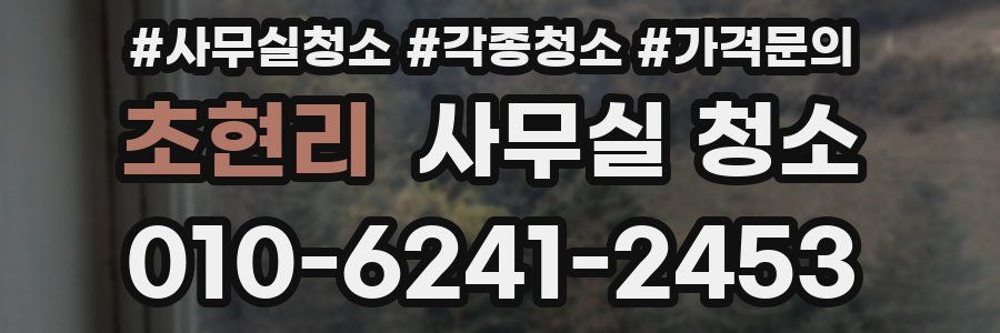 초현리 사무실 청소