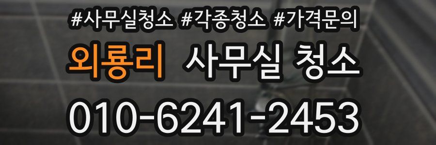 외룡리 사무실 청소